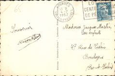 CPA Lourdes la Basilique et le Gave la Basilique vue de cote L'Apparition la Grotte Miraculeuse 