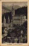 CPA Lourdes La Grotte et la Basilique 