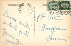 CPA Lourdes La Basilique Vue plongeante prise du Chateau Fort 