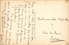 CPA Lourdes La Basilique et la Ville 