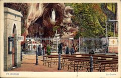 CPA Lourdes La Grotte 