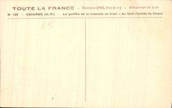 CPA Toute la France Gavarnie H P le gouffre de la cascade en hiver au fond l'entree du Cirque 