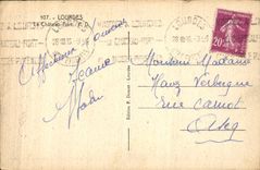 CPA Lourdes Le Chateau Fort 