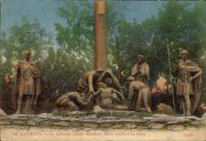 CPA Lourdes Le Calvaire XIII Station Jesus rendu a sa Mere 