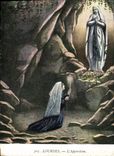 CPA Lourdes L'Apparition 