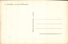 CPA Lourdes La Grotte Miraculeuse 
