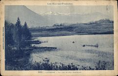 CPA Les Hautes Pyrenees Lourdes le Lac et Pic Montalou 