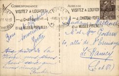 CPA Lourdes Le Chateau Fort 