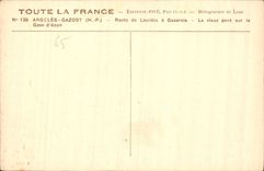 CPA Argeles Gazost Route de Lourdes a Gavarnie 