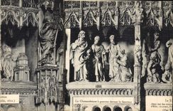 CPA La Chananeenne a genoux devant le Sauveur Chartres