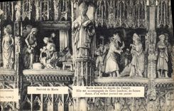 CPA Nativite de Marie Marie monte les degres du Temple Chartres