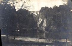 CARTE PHOTO Paris Buttes Chaumont
