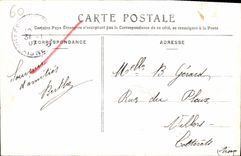 CPA Chateau de Chantilly (carte toilee)