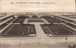 CPA Deauville Plage Fleurie Le jardin du Casino 
