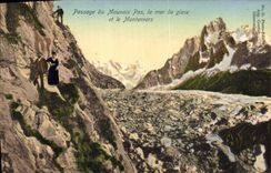 CPA Passage du Mauvais Pas la mer de glace et le Montenvers 