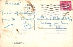 CPA Lourdes La Basilique et le Gave 