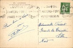 CPA Lourdes La Basilique eyt la Grotte 