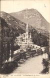 CPA Lourdes La Basilique et le Gave 