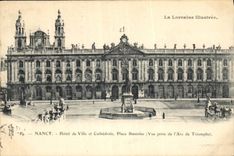 CPA Nancy  de Ville et Cathedrale Place Stanislas 