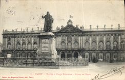 CPA Nancy  Statue a Place Stanislas Hotel de Ville 