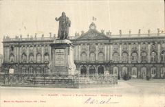 CPA Nancy  Statue a Place Stanislas Hotel de Ville 