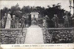 CPA Lourdes Station du Calvaire Jesus est condamne a mort 