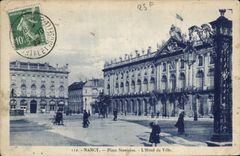 CPA Nancy Place Stanislas L'Hotel de Ville 