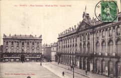 CPA Nancy Place Stanislas Hotel de Ville Grand Hotel 