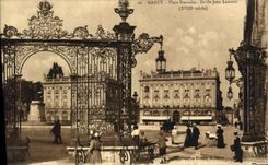 CPA Nancy Place Stanislas Grille Jean Lamour 