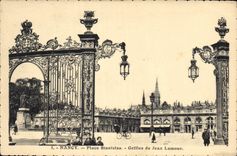CPA Nancy Place Stanislas Grilles de Jean Lamour 