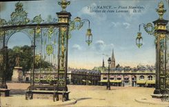 CPA Nancy Place Stanislas Grilles de Jean Lamour 