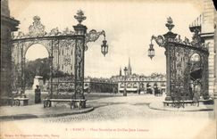 CPA Nancy Place Stanislas et Grilles Jean Lamour 