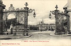 CPA Nancy Place Stanislas et Grilles Jean Lamour 