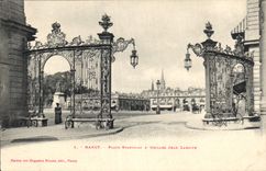 CPA Nancy Place Stanislas a Grille Jean Lamour 