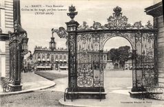 CPA Nancy Place Stanislas Grilles en fer forge par Jean Lamour 