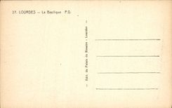 CPA Lourdes La Basilique Berger Moutons