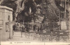 CPA Lourdes La Grotte 