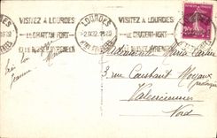 CPA Lourdes La Basilique et le Gave 