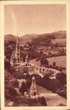 CPA Lourdes La Basilique et le monument Interallie 