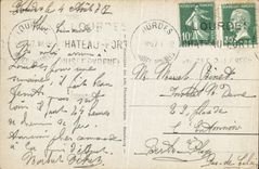 CPA Lourdes Vue prise du haut du Danjon du Chateau Fort 