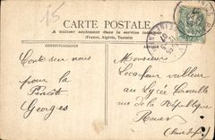 CPA Bergere et Berger Agneau