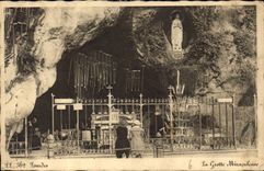 CPA Lourdes La Grotte Miraculeuse 