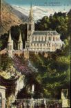 CPA Lourdes La Grotte et la Basilique 