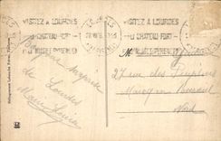 CPA Lourdes Entree de L'Esplanade La Basilique 