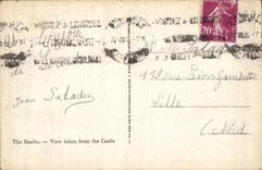 CPA Lourdes La Basilique Vue prise du Chateau fort 