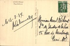 CPA Lyon Rhone Place Bellecour 