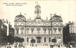 CPA Lyon Hotel de Ville Places des Tevveauz 