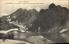 CPA Les Pyrenees Gavarnie Le lac Glace La Crete de Tuquerouye Pic de l'Astazon