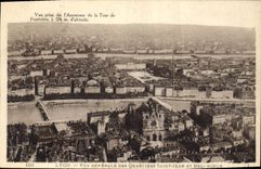 CPA Lyon  Vue Generale des Quartiers Saint Jean et Bellecour 