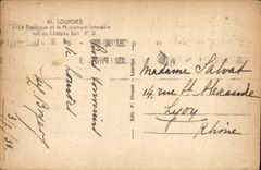 CPA Lourdes La Basilique et le Monument Interallie vus du Chateau fort 